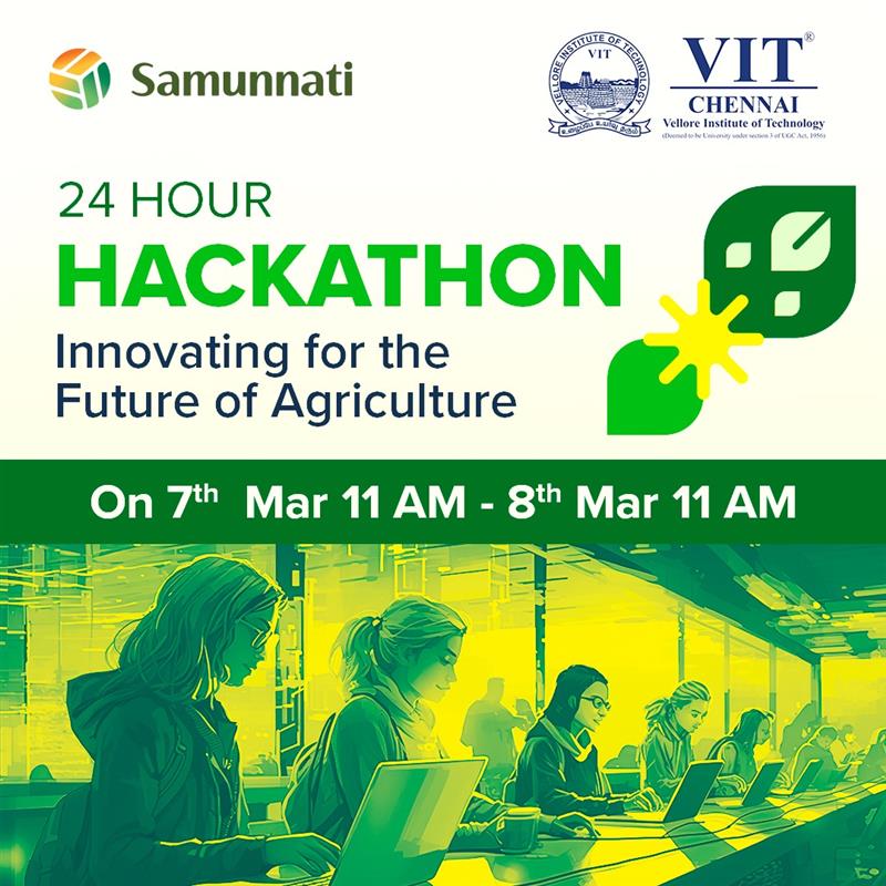 Samunnati Collaborates with VIT for 24-Hour Hackathon Focused on Agricultural Innovation